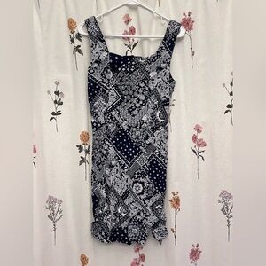 J. Crew Navy and White Floral Mini Dress